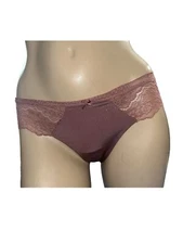 Victoria’s Secret Dream Angel Panty Lace Thong Low Rise  Size  Medium  Brown New