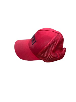 Amiri Hat Red SZ One Size Trucker Hat Cap Adjustable Universal