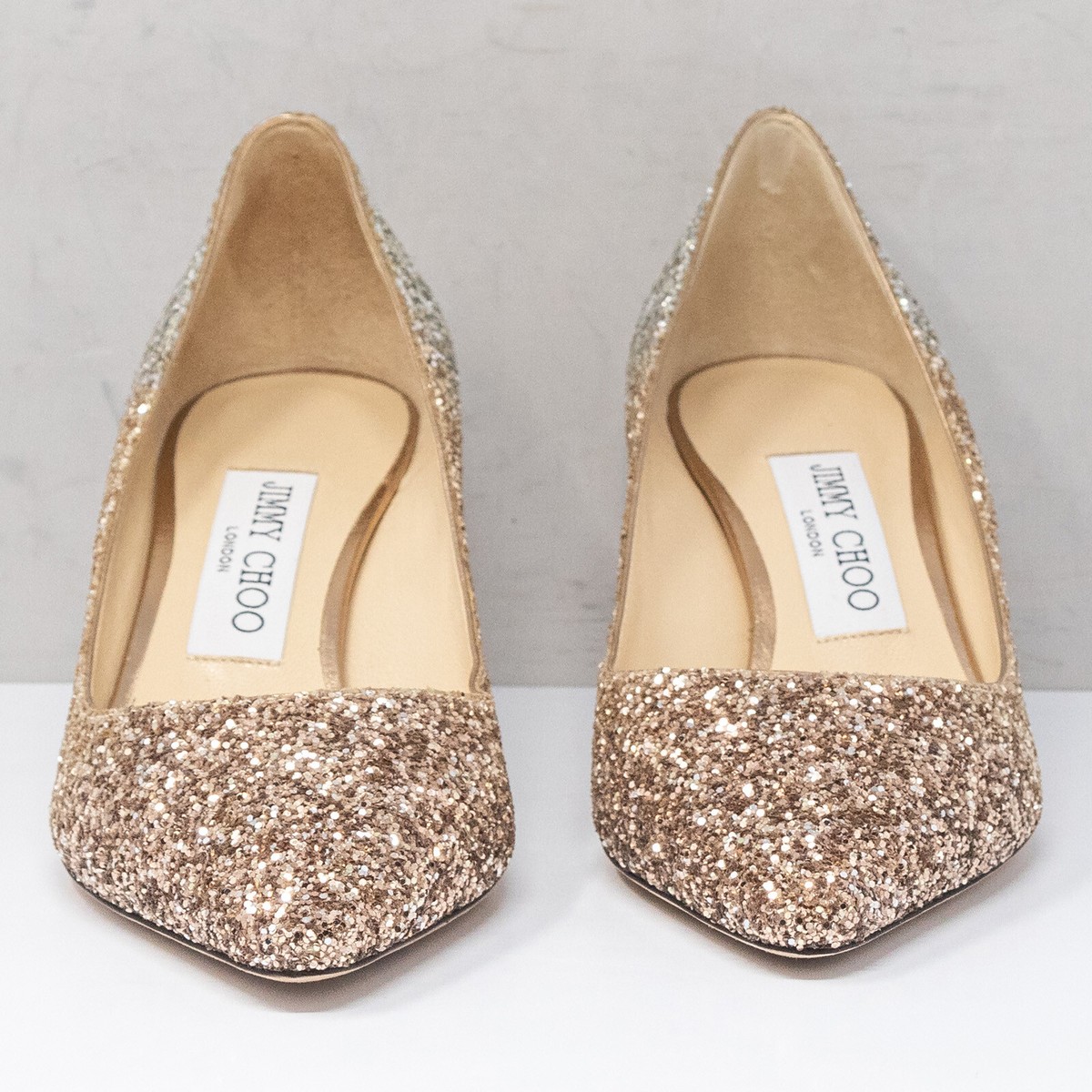 Jimmy Choo Romy 60, Size 36.5 EU (6.5 US) Rose Gold/Silver Jimmy Choo Romy 60, Size 36.5 EU (6.5 US) Rose Gold/Silver