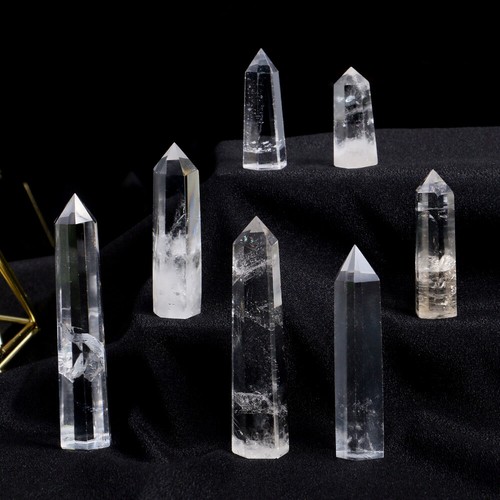 3~10cm Natural Crystal Quartz Point Healing Obelisk Wand Rock Lucky Stone - Picture 36 of 220