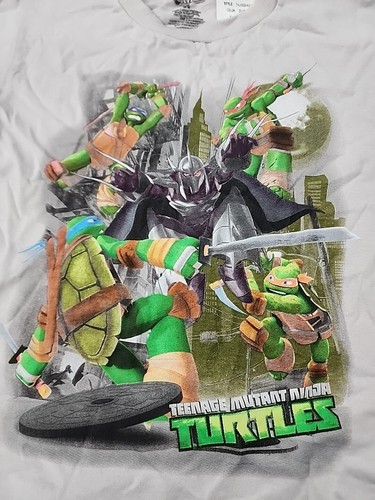Mutant Ninja Turtles Graphic Gray tshirt Boy's Size 5/6 NWT - Picture 2 of 4