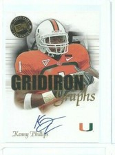  2008 Press Pass SE Gridiron Graphs Gold #GGKP Kenny Phillips (ref 59355)