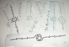 Pack of 10 Assorted "AS IS" Self-Adhesive Swarovski Crystal Armband Tattoos