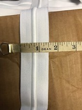 Drawstring Elastic Waistband Draw Cord Elastic 1 1/2" White 30 Yds Made in USA