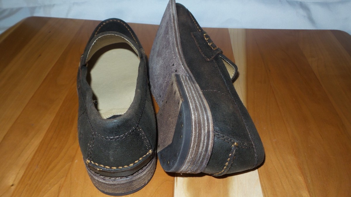 Frye Greg Men\'s Classic Penny‎ Loafer Dark Grey Rough Leather Shoes Size 12 FRYE GREG Rough Leather Slip on/Loafers Dark Brown Shoes 9.5  main image 2