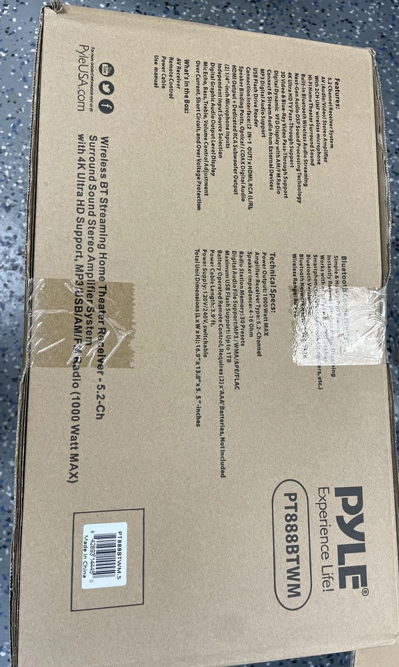 Pyle 1000W Bluetooth Home Theater Karaoke Receiver-5.2-Channel Amplifier - Image 2 of 4