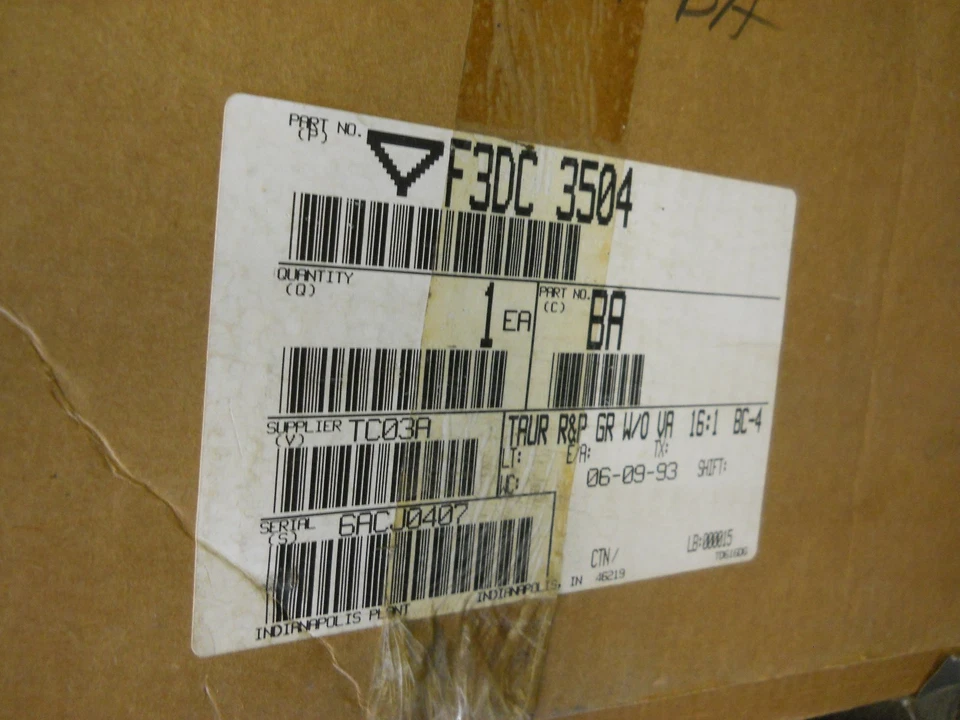 Ford Taurus 1993 1994 nuevo fabricante de equipos originales unidad de cremallera y piñón Foto 2 de 2