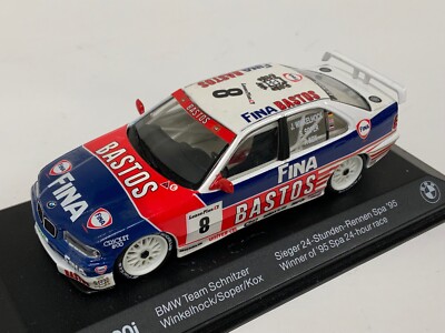 1/43 Minichamps BMW 320i 1995 24 Hours of Spa Car #8 FINA / Bastos 