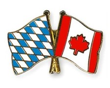 Bayern-Kanada Freundschafts Pin - Flaggen Fahnen Ansteck-Pin
