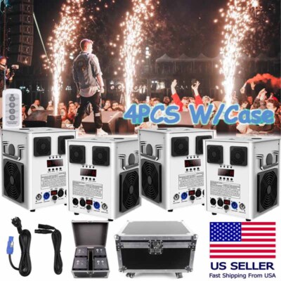 Cold Spark Machine 700W Stage Effect DMX Firework DJ Event Party Wedding W/Case