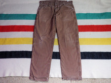 VTG Y2k DICKIES Faded Distress Grunge Brown 36x31 Canvas Logo Skate Pants