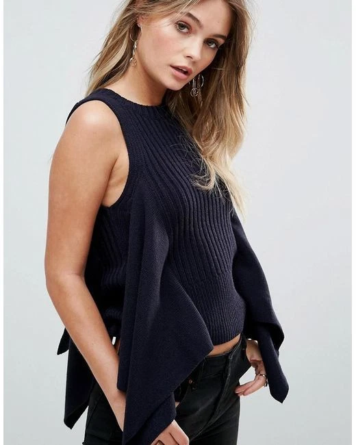 Women's navy blue sweater vest store