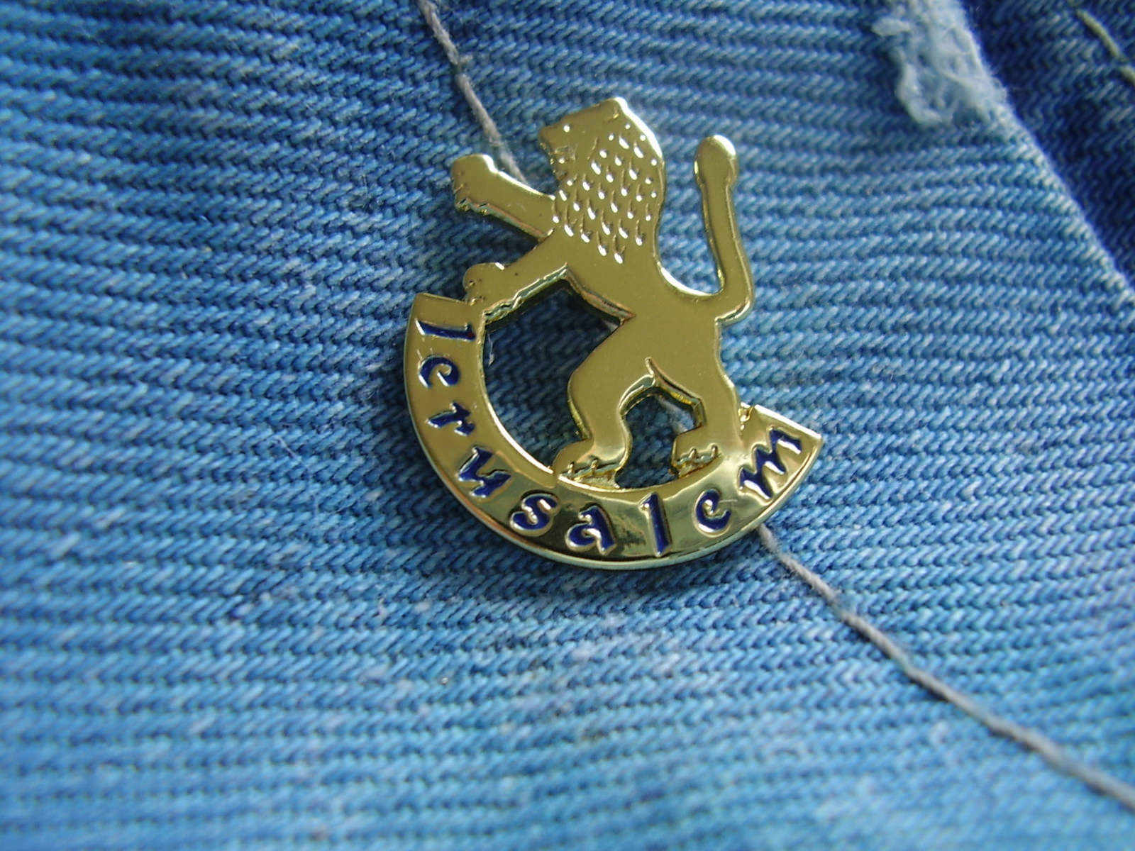 Pin Israel Jerusalem Hauptstadt Löwe von Juda Symbol für Jesus Christus