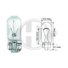 1x Glühlampe DIEDERICHS LID10078 passend für AEBI AUDI BMW CITROËN DAF MAN VW