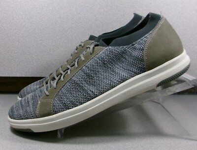 5933686 MS50  MEN'S SHOES SIZE 11.5 M LIGHT GRAY MESH LACE UP BY JOHNSTON MURPHY