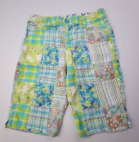 Arizona Girls Bermuda Shorts Size 12 Slim Patch Work Multicolor