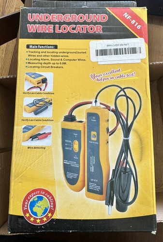 Underground Wire Locator Wire Finder Tube Wall Lan Tracer Detector Transmitter