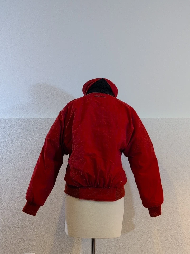 Abrigo de esquí Obermeyer rojo de plumón para mujer chaqueta de invierno acolchada talla 8 bolsillo mediano con cremallera Foto 3 de 4