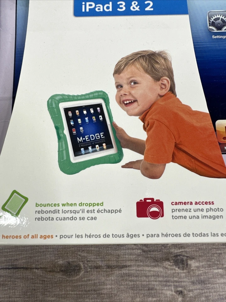 Funda delgada resistente MEDGE Supershell para iPad 2 3 azul a prueba de golpes nueva Foto 3 de 4