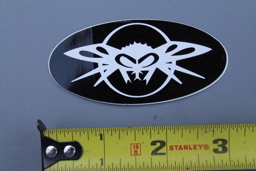 BLACK FLYS Sunglasses Gasmask Black White Punk Rock BF3 Vintage Surfing STICKER - Picture 1 of 5