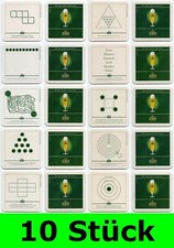 10 Stück Bierdeckel (1x10er Serie) Jever Friesisches Brauhaus Rätsel Bar Party