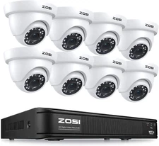 8CAM Security Camera System 720P Wired DVR Kit HD CCTV Outdoor/Indoor