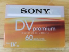 Sony 60 Minute Premium Mini DVC Digital Video Cassette Tapes Lot of 3
