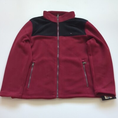 Tommy Hilfiger Men's Fleece Jacket Navy Red
