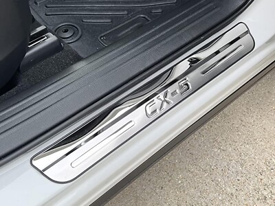 Door Sill Protector Scuff Plate Stainless Steel For 2017 2024 Mazda CX5 CX-5