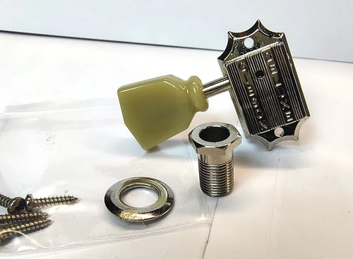 Gibson Deluxe Nickel Tuner, Tuning Machine, Treble Side, id-09