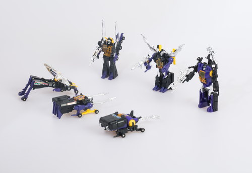 Transformers Set 3 G1 Insecticon Bombshell Shrapnel Kickback Toy - Picture 4 of 12