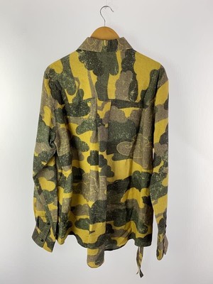SOSHIOTSUKI Long Sleeve Shirt Kimono Breasted Shirts 48 Linen 