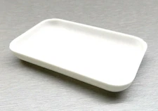 Sorting Tray White Plastic for Beads Gemstones Open Tray Rectangle 4" x 2-1/2"