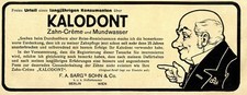 Empfehlungs-Brief eines langjährigen KALODONT Konsumenten Reklame von 1916
