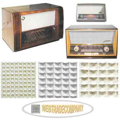 Röhrenradio Schallwandstoff Ersatz kariert z.B. Saba, Siemens, Philips 50er 60er