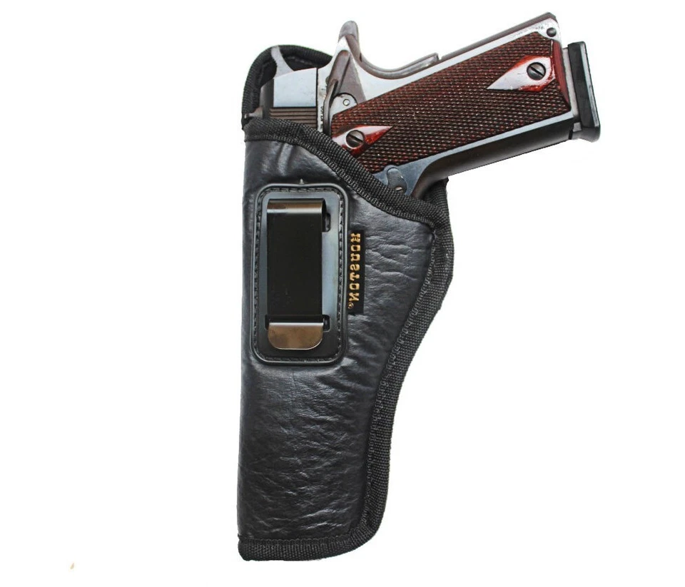 1911 5" Full Size (Colt/Kimber/S&W) Houston Black LEFT HANDED/LH IWB Gun Holster - Image 2 of 4