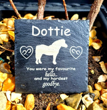 Shetland Pony Memorial plaque in memory Personalised Grave Stone marker Slate