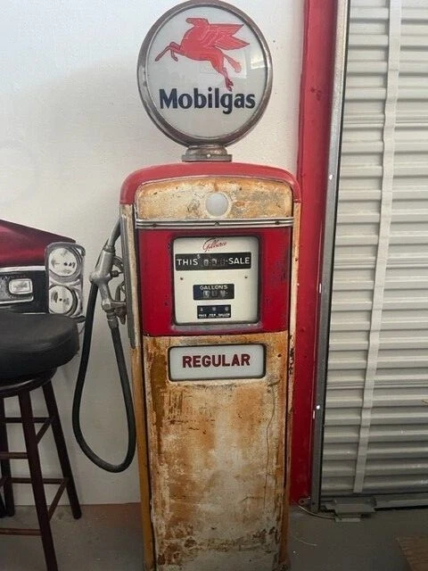 Antique mobil gas pump clearance