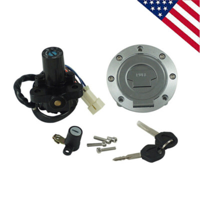 Fuel Gas Ignition Switch Key Seat Lock Fit For Yamaha YZF R6 2003-2005 FZ6 04-09