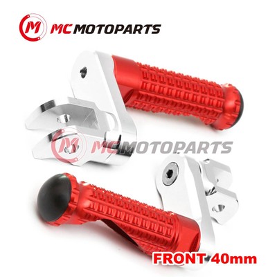MPRO Red 1.5 in Adjustable Front Foot Pegs For Buell XB12S Lightning 2004+