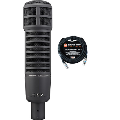 Electro-Voice RE20 Dynamic Broadcast Microphone, Black w