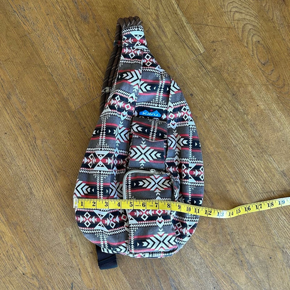 KAVU Rope Sling Bag with Adjustable Rope Shoulder Strap 