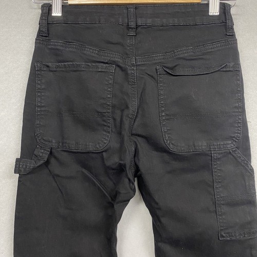 S.O.N.G. High Rise Carpenter Jeans Women’s 3/26 Black Stretch Fitted Workwear - Picture 11 of 15
