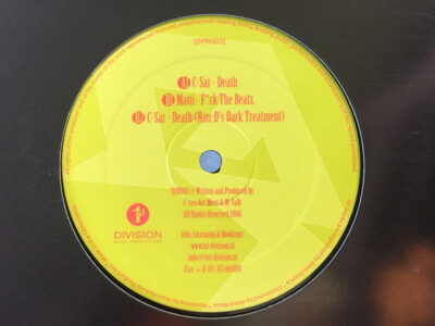 C-Sar / DJ Matti - Death (12'') (Very Good Plus (VG+)) - 2182436453