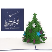 "Pop Up Karte \"Weihnachtsbaum\" 3D Weihnachtskarte"