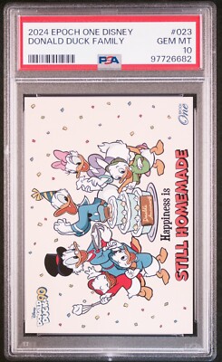 ドナルドダック　PSA10 PSA10 2024 EPOCH ONE DISNEY #023 DONALD DUCK FAMILY Limited
