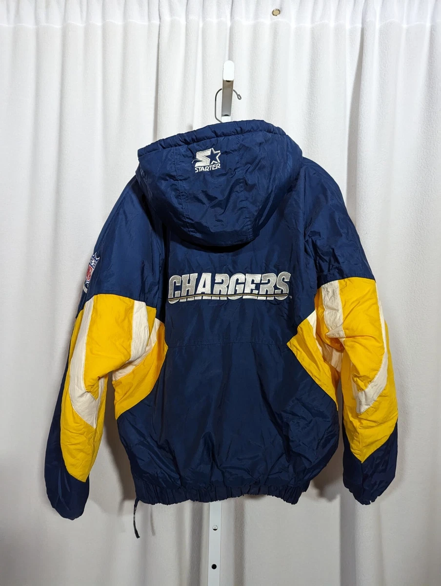 Vtg 90s Starter Pro Line Los Angeles Chargers NFL Hoodie Jacket