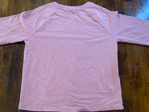 Puma Girls Crew Neck Sweatshirt Casual Pink Glitter Logo On Sleeves Sz XL Bin 28 - Picture 8 of 8
