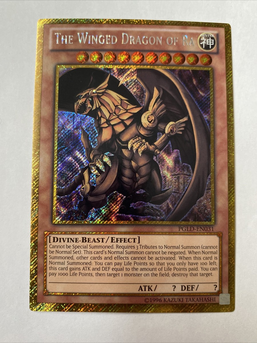 The Winged Dragon Of Ra Gold Rare Pgld-en031 | eBay UK