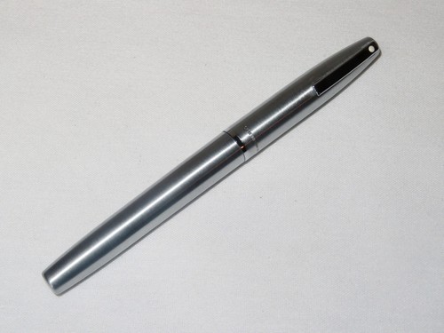 Sheaffer Sagaris White Dot Brushed CHROME Rollerball Pen 100% Authentic - Picture 3 of 8
